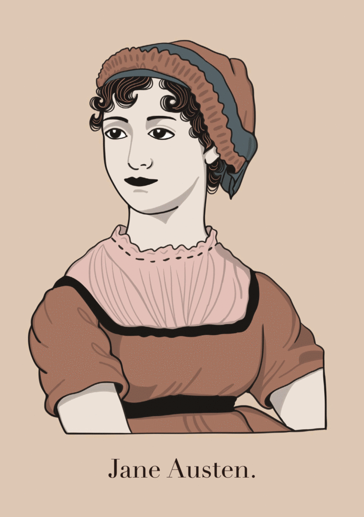 Ritratto della scrittrice Jane Austen