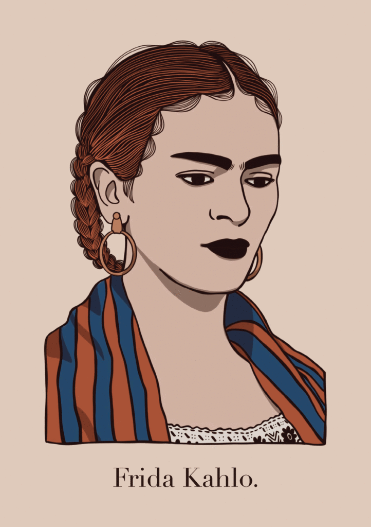 Ritratto della pittrice Frida Kahlo